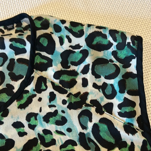 Cabi - Jungle Top Cheetah Leopard Tank Blouse Green M - Picture 6 of 9